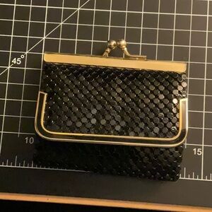Black and Gold Mesh Clutch